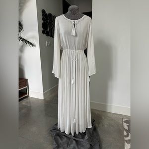 NWOT- Soft Surroundings Silver Tinsel Dress XL